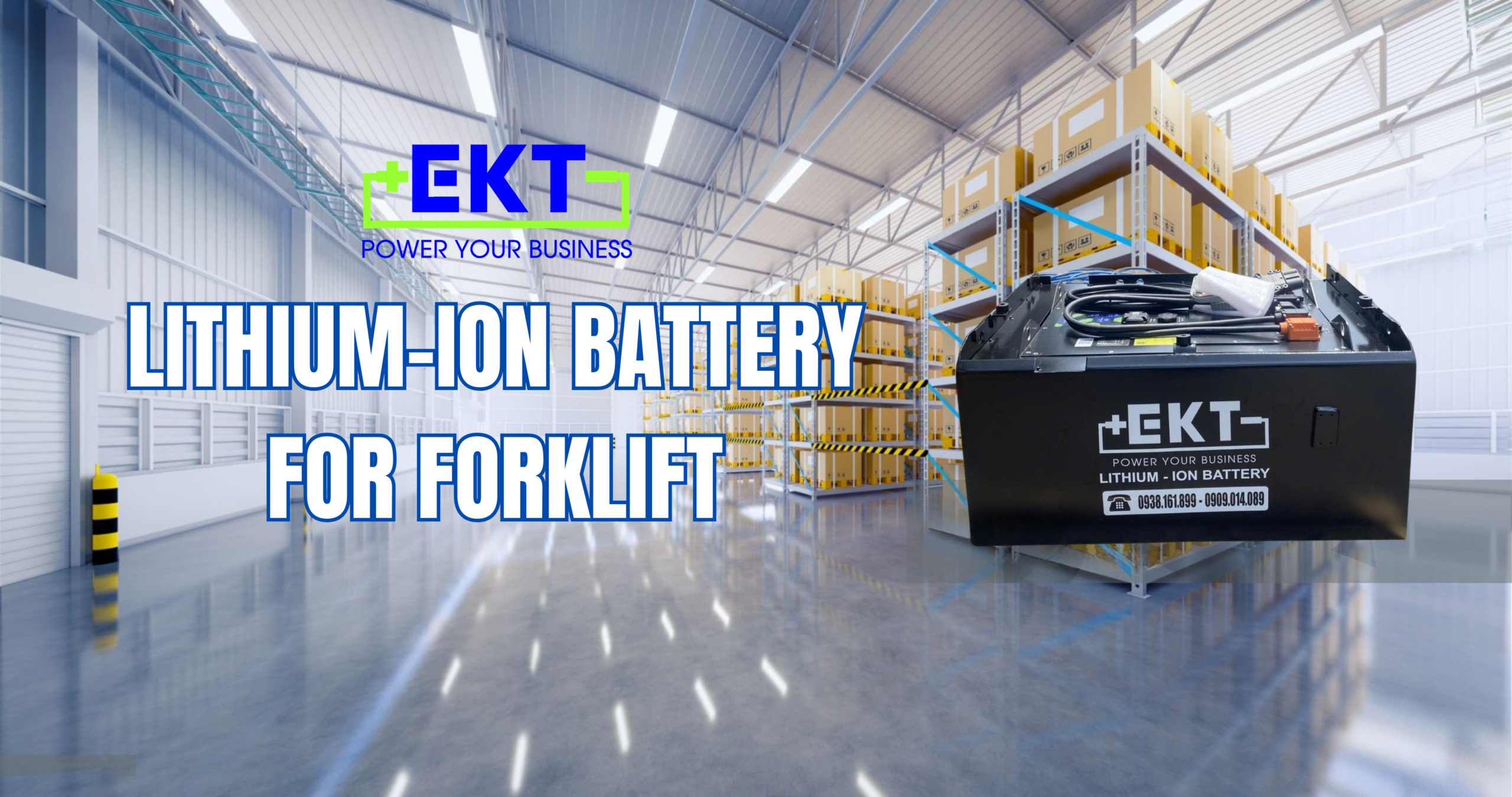 Pin Lithium EKT xe nâng điện